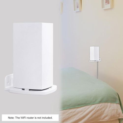 Wall Mount Bracket Holder Stand For Linksys Velop Dual-Band Wifi Router Protective Holder Bracket Stand White