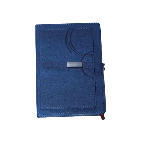 Note Book With Wallet - Blue
