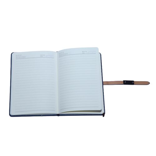 Note Book With Wallet - Blue
