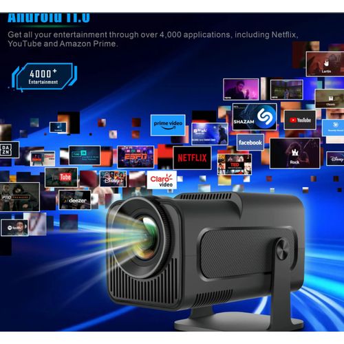 Smart Mini Android Tv Projector 4k Screen Video 1080p LCD