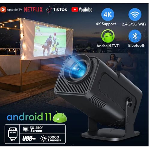 Smart Mini Android Tv Projector 4k Screen Video 1080p LCD