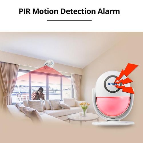 Kerui 125db Motion Alarm Door Bell Home Security Wireless Control Burglar Sensor Welcome Doorbell Sos Alarm Systems