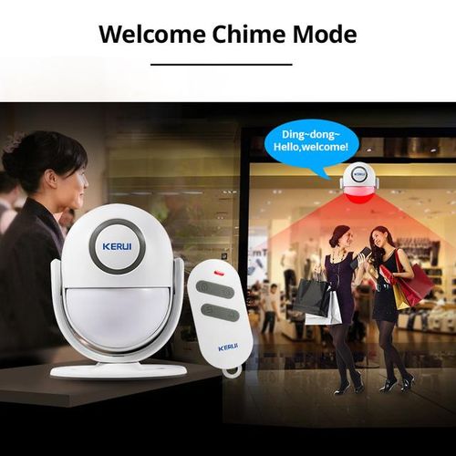 Kerui 125db Motion Alarm Door Bell Home Security Wireless Control Burglar Sensor Welcome Doorbell Sos Alarm Systems