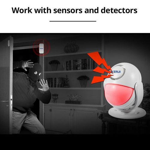 Kerui 125db Motion Alarm Door Bell Home Security Wireless Control Burglar Sensor Welcome Doorbell Sos Alarm Systems