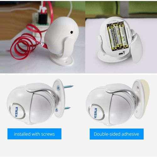 Kerui 125db Motion Alarm Door Bell Home Security Wireless Control Burglar Sensor Welcome Doorbell Sos Alarm Systems