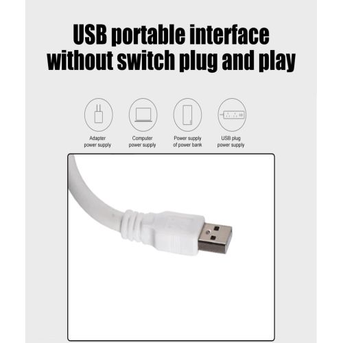 XLT USB Intelligent Voice Control Lamp - Voice Activated Lights Smart Voice Small Lamp - Small Night Light for Home Learning and Office - Portable Outdoor LED Night Light