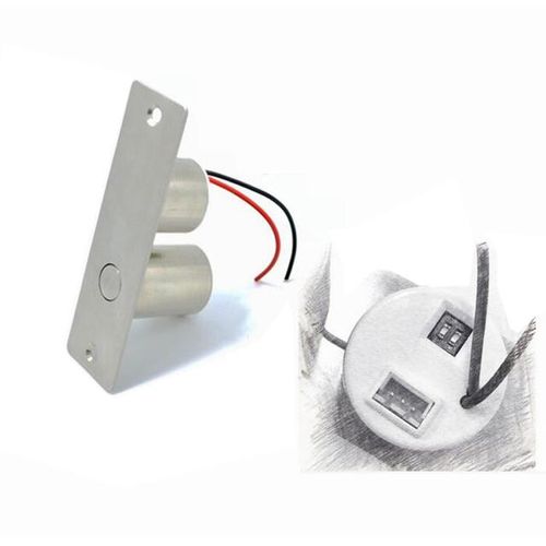 Mini Electric Bolt Lock Dc12v Solenoid Electric Door Lock 5 Wires 0.12a Easy To Install Stainless Steel Concealed Install Nc