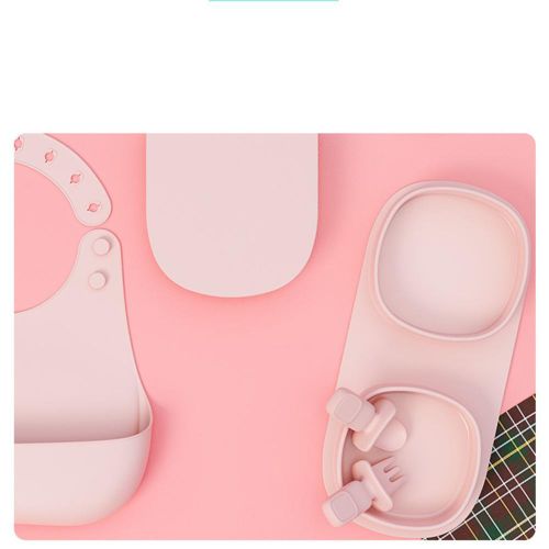 Silicone Plates for Baby Foldable Baby Dishes with 2 Bowls Portable Baby Feeding Supplies for Babies Toddlers Camping Picnic Travel Outdoor Dinner NO5290