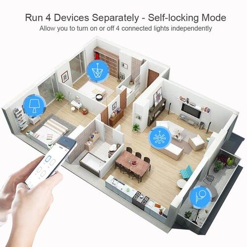 Tuya Smart Wifi Motor Switch Module 4ch Dc 5v 12v 32v Rf433 Remote Control Inching Relay For Alexa Google Home