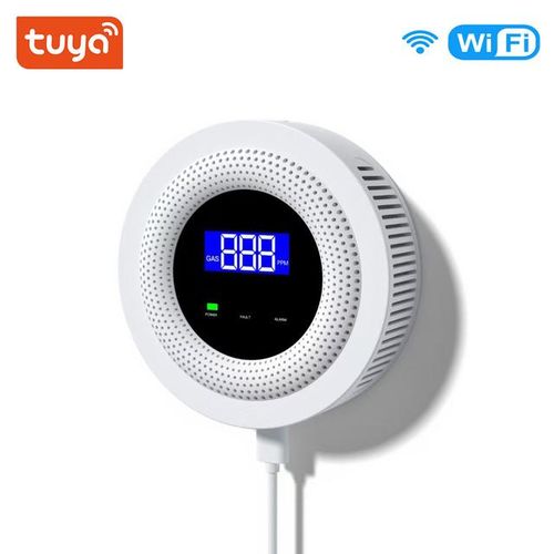 Tuya Wifi Natural Gas Leak Alarm Security Protection Smart Home 433mhz Wireless Gas Leakage Sensor Safety