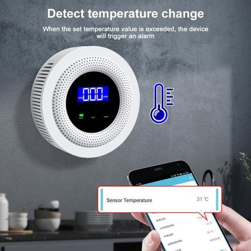 Tuya Wifi Natural Gas Leak Alarm Security Protection Smart Home 433mhz Wireless Gas Leakage Sensor Safety