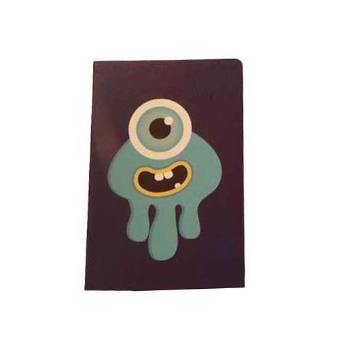 Aliens Sewn Notebook A5-Blue