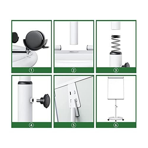 Flipchart Stand With Marker, Eraser & 25 Sheet Papers-White