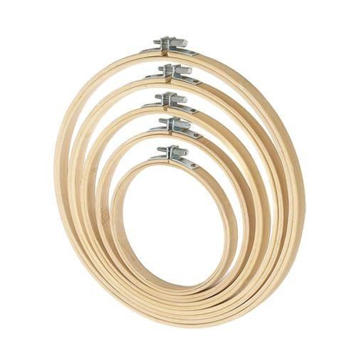 5pcs Mixed Size Round Cross Stitch Hoop For CrossStitch