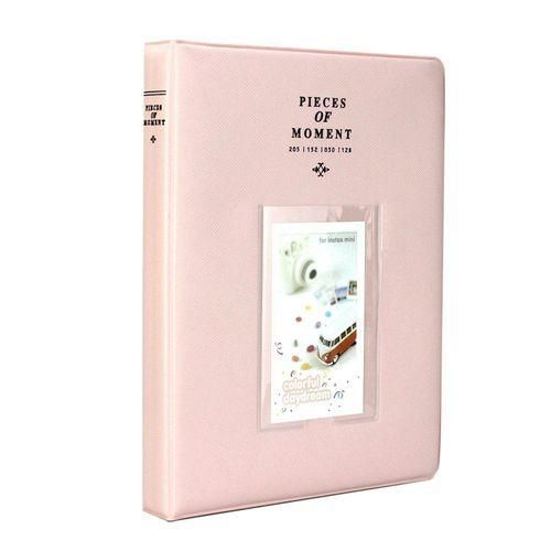 128 Pockets Photo Album for Mini Fuji Instax 70 7s 8 25 50s 90, Z2300, PIC300P Film Pink