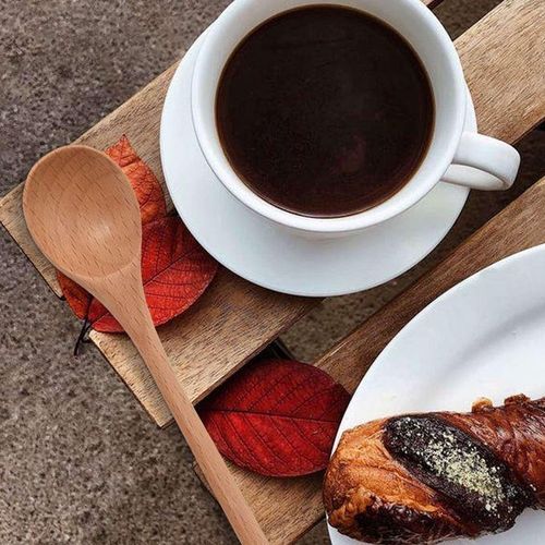 6 Pcs Wooden Spoon,Long Handle Wood Spoons Mixing Stirring Soup Coffee Iced Tea Spoon Used for Kitchen Mixing Cooking