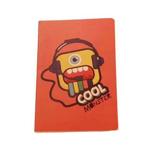 Aliens Sewn Notebook A5-Orange