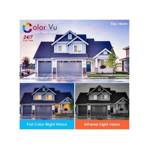 Hikvision Compatible 4k Colorvu Ip Camera 24/7 Hours Colorful 8mp 5mp Build In Mic Poe Network Security Cctv H.265 Black Color - Ip Camera - -2.8mm
