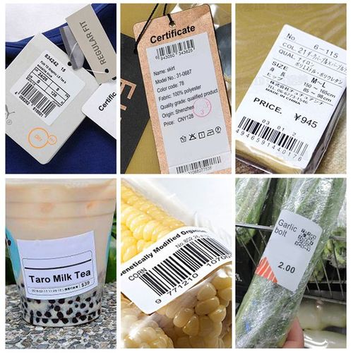 Label Printer Sticker Thermal Label Paper Self-Adhesive
