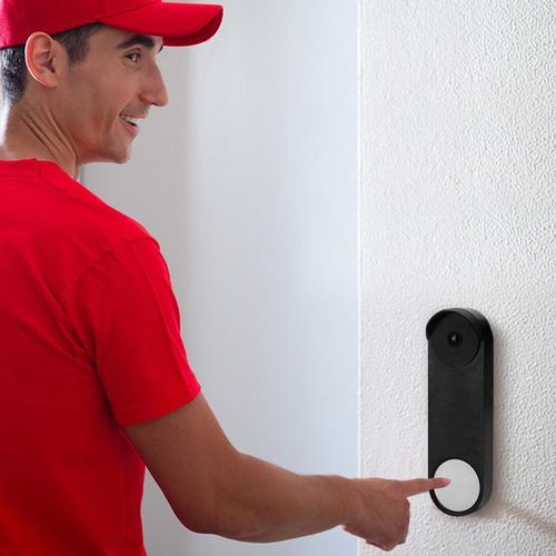 Silicone Case Waterproof Weather Resistant Protective Cover Doorbell Skin Case For Google Nest Video Doorbell Model