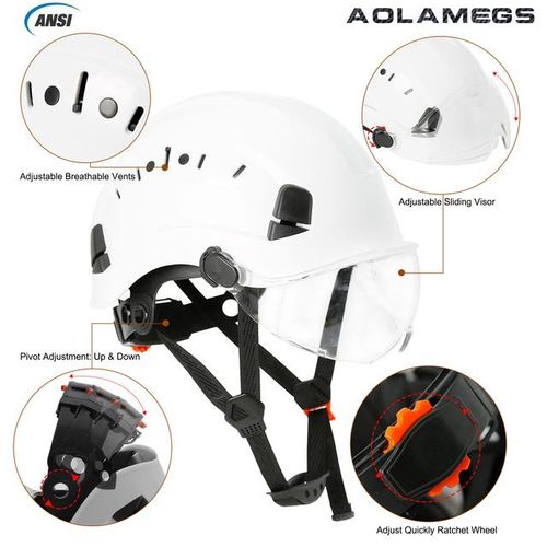 Safety Helmet With Men's Construction Hard Hat Abs Protective Helmets Work Cap For Working Climbing Riding