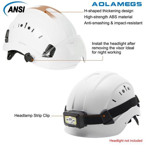 Safety Helmet With Men's Construction Hard Hat Abs Protective Helmets Work Cap For Working Climbing Riding