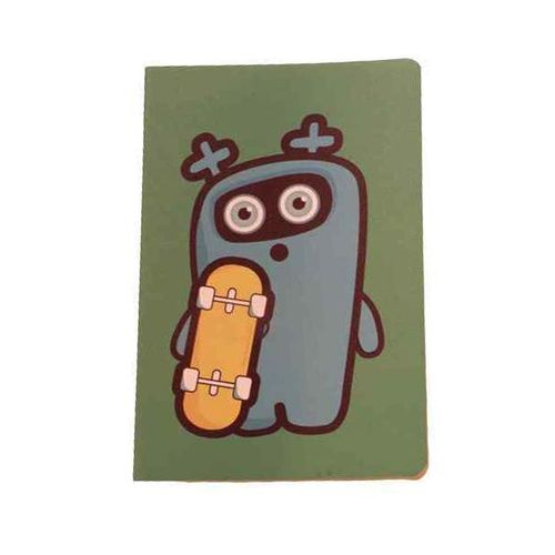 Aliens Sewn Notebook A5-Green