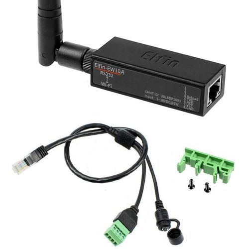 Smallest Elfin-Ew10a Wireless Networking Devices Modbus Tpc Ip Function Rs232 To Wifi Serial Server