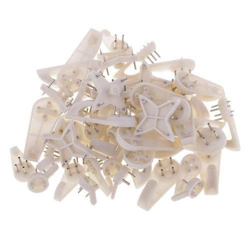 50pcs Wall Mount NonMark Hooks For Wedding Picture Photo Frame Mirror