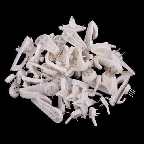 50pcs Wall Mount NonMark Hooks For Wedding Picture Photo Frame Mirror