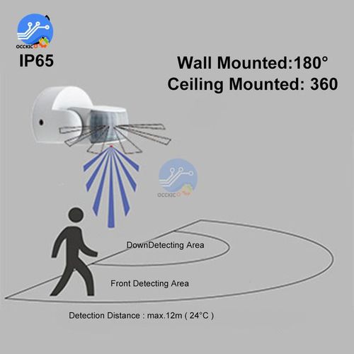 Motion Sensor Ac220-240v Motion Automatic 180- Degree Switch Outdoor Sensor Timer Motion Sensor