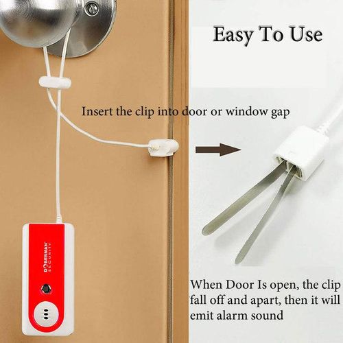 Security Portable Travel Door Alarm Entry Defense Intruder Alarm 100db Flashlight For Home Apartment Hotel