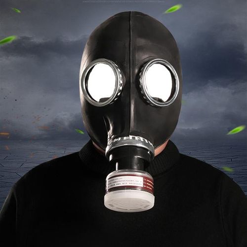 New 64 Type Multipurpose Black Gas Full Respirator Painting Spray Pesticide Natural Rubber Chemical Prevention