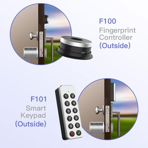 Wehere Smart Lock M531 Tuya/ttlock Fingerprint Remote Control Support Alexa Wifi Wireless Cylinder Cut Key Switch