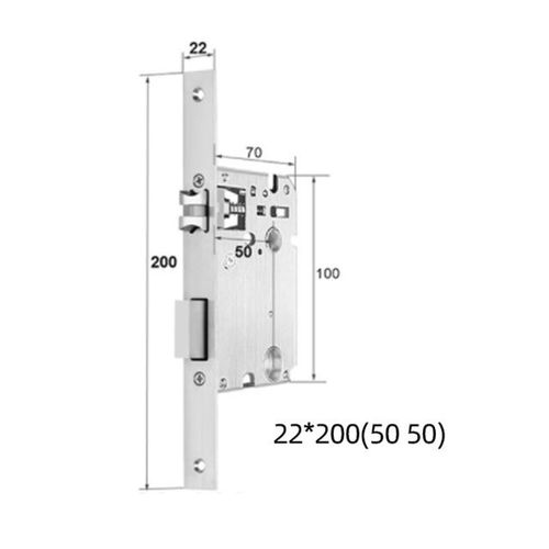 Smart Fingerprint Lock Body Special Mortise Smart Lock 5050 125mm-240mm 2585-7085mm 5572 6072 300*6085 Lock Body