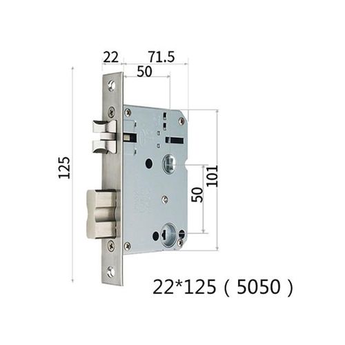 Smart Fingerprint Lock Body Special Mortise Smart Lock 5050 125mm-240mm 2585-7085mm 5572 6072 300*6085 Lock Body
