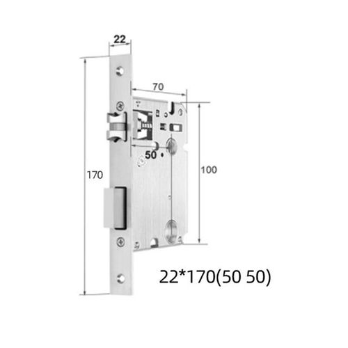 Smart Fingerprint Lock Body Special Mortise Smart Lock 5050 125mm-240mm 2585-7085mm 5572 6072 300*6085 Lock Body