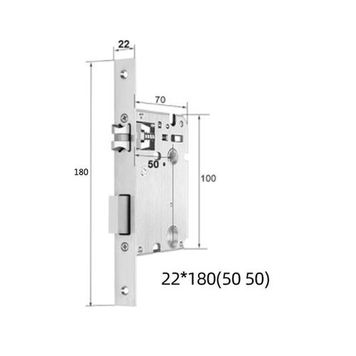 Smart Fingerprint Lock Body Special Mortise Smart Lock 5050 125mm-240mm 2585-7085mm 5572 6072 300*6085 Lock Body