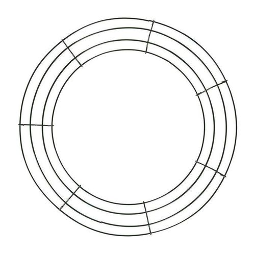 Wire Wreath  Wire Wreath Making Rings For New 30cm_Black