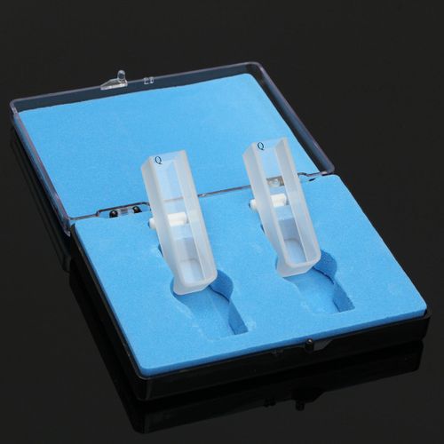 4pcs 3.5ml Optical Quartz Cuvettes 10mm Cuvette Cell Spectrometer With Box