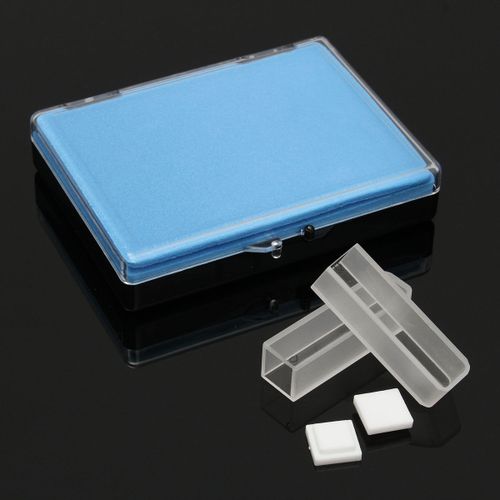 4pcs 3.5ml Optical Quartz Cuvettes 10mm Cuvette Cell Spectrometer With Box