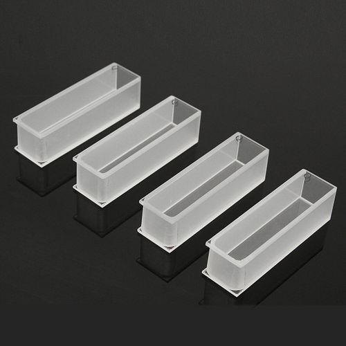 4pcs 3.5ml Optical Quartz Cuvettes 10mm Cuvette Cell Spectrometer With Box