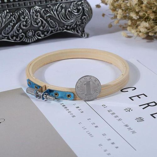Bamboo Cross Stitch Machine Embroidery Hoop Ring Sewing 3 10 Inch