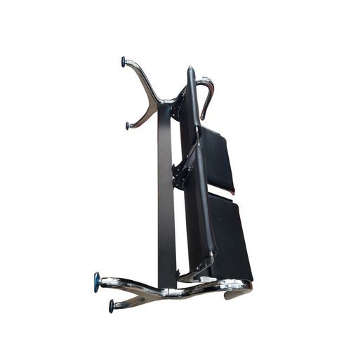 Waiting Chair 2 Seaters Black with Cushion-Black