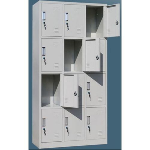 Filing cabinet/ office locker 12 drawers-Metallic
