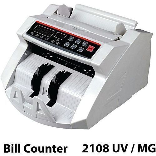 Counting Bill Counter Bank Counterfeit Detector UV & Mg Machine-Black/white