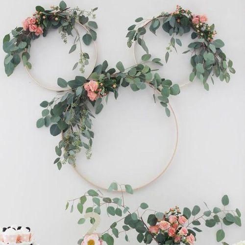3x Embroidery Hoops Circle Wooden Macrame Ring DIY Cross Stitch