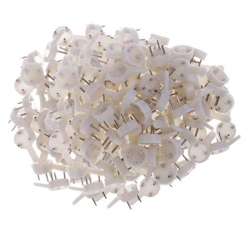200x Hard Wall Picture Frame Mirror Hanging Hook Hanger Nail Fixing