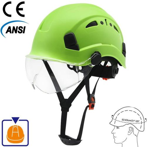 Safety Helmets Visor Abs Construction Hard Hat Protective Outdoor Riding Climing Safety Working Big Vents Hat Caps