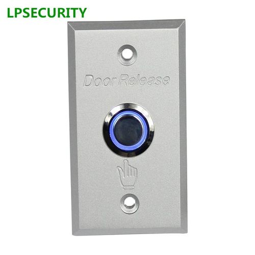 Metal Door Button With Led Backlight Metal Exit Switch Button Door Release For Electric Lock Access Control System